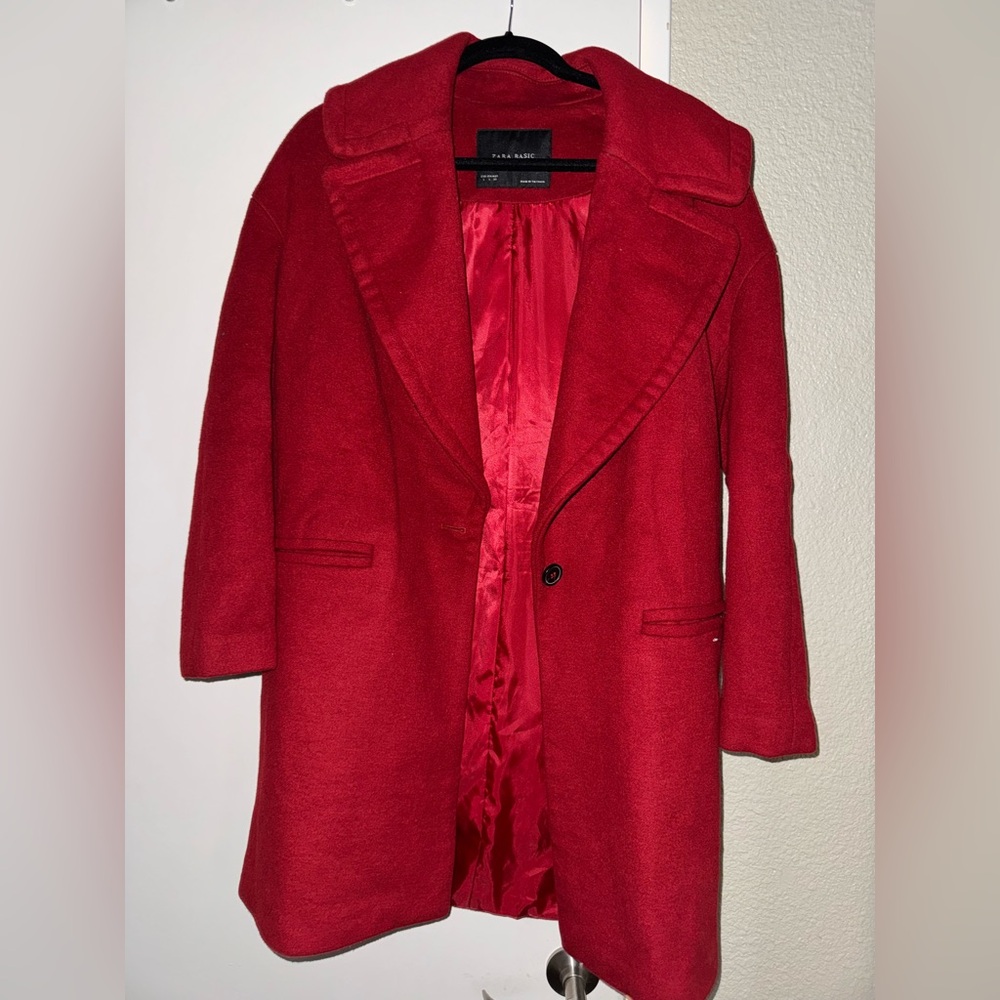 Red Zara Women's Coat size large